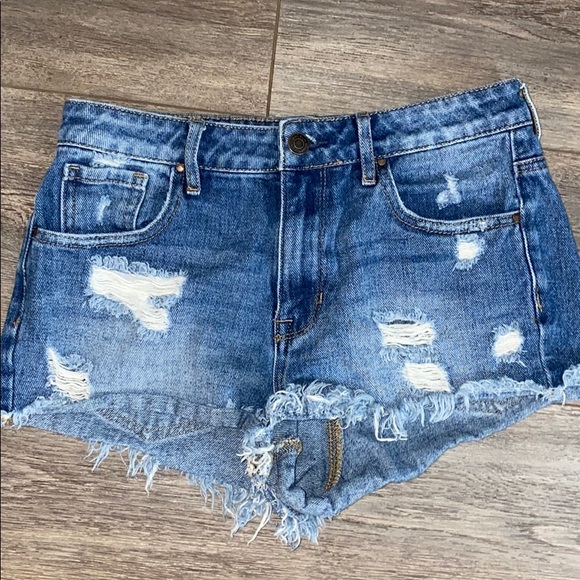 Pacsun Ripped Jean Shorts - Picture 1 of 2